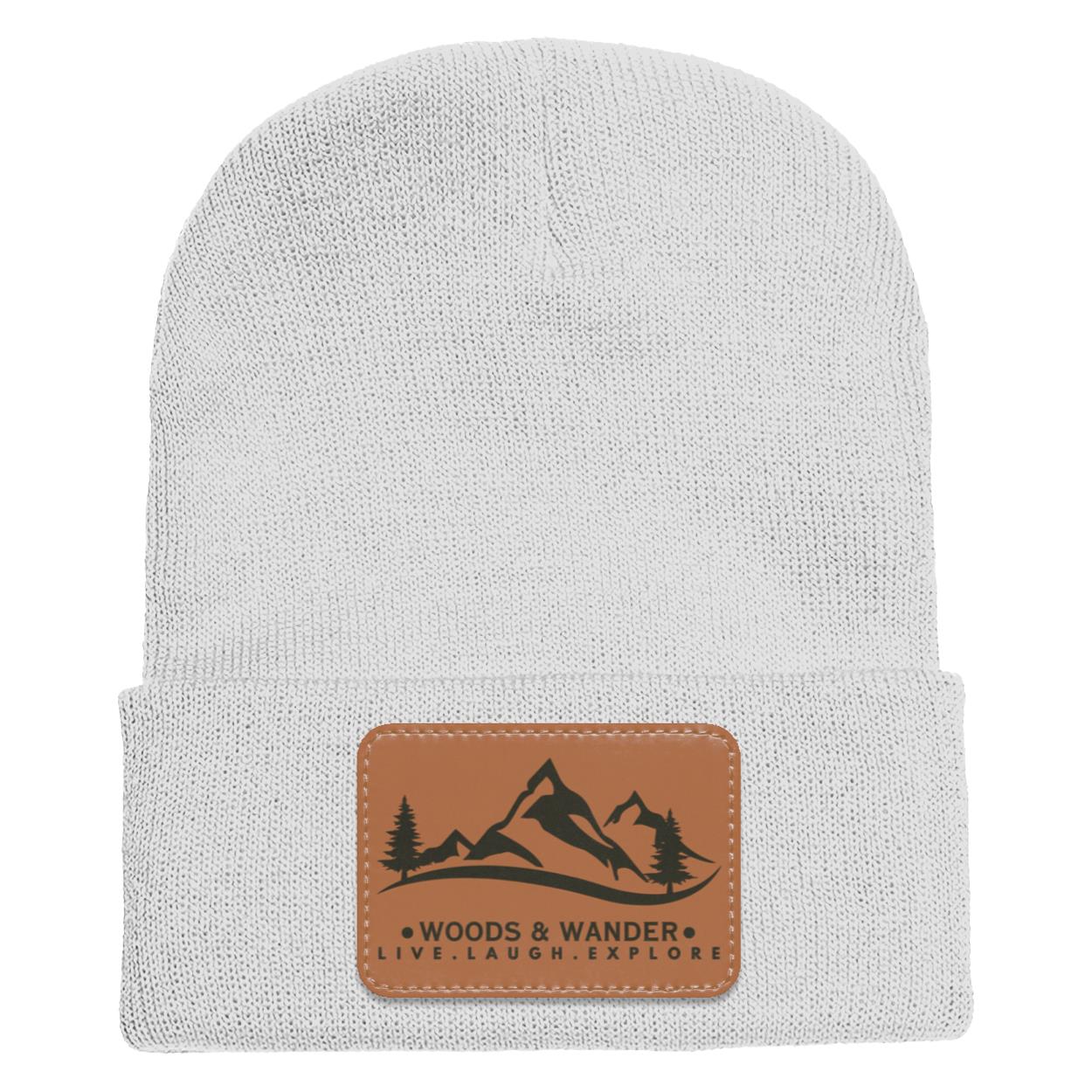 Brown Logo Adult Cuffed Knit Beanie