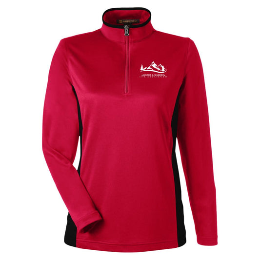 Harriton Womens Quarter Zip