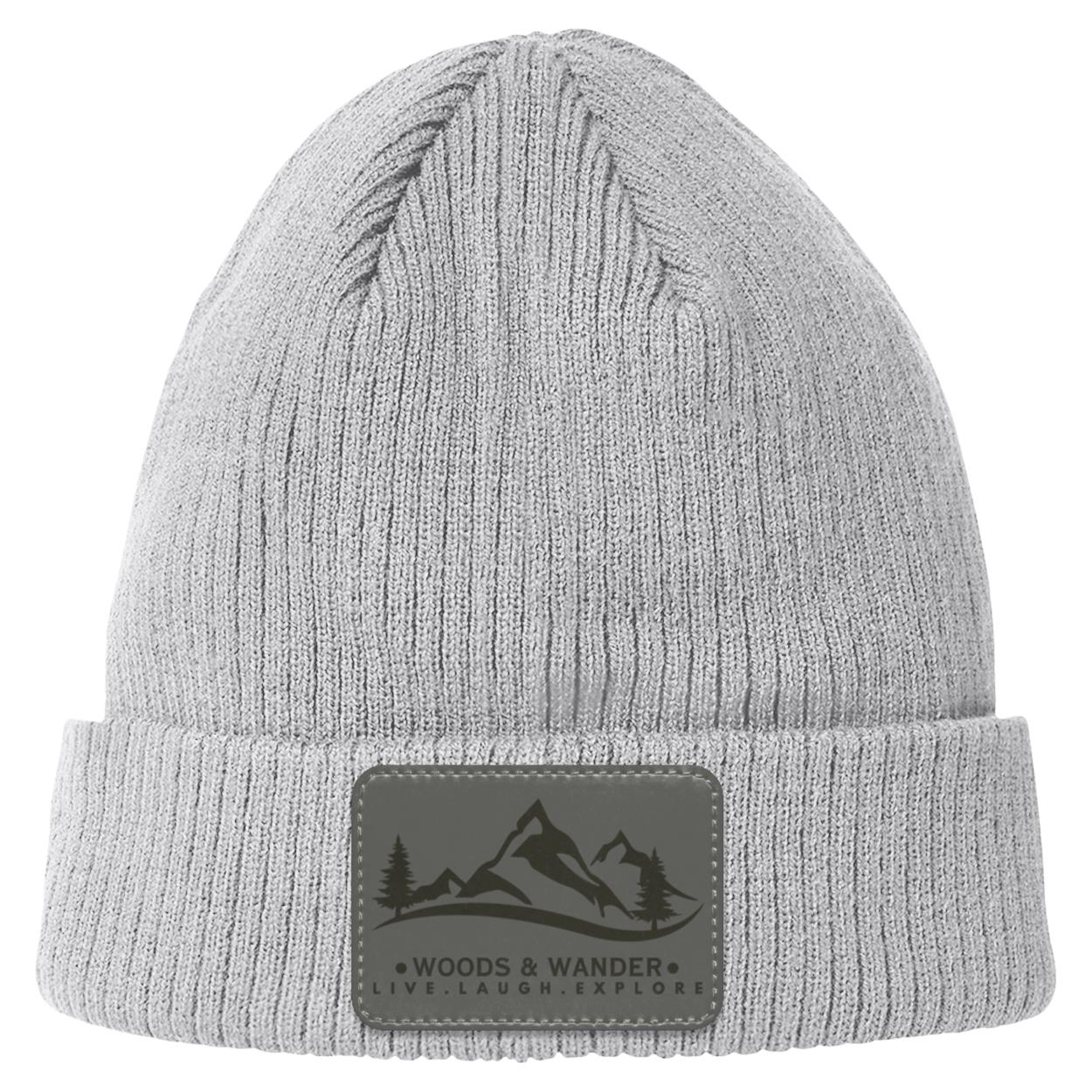 Grey Logo Champion Cuff Beanie