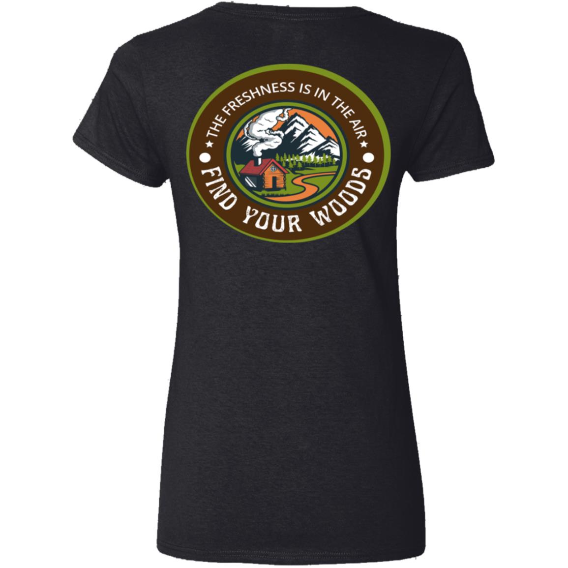 Find Your Woods Women's V-Neck T-shirt