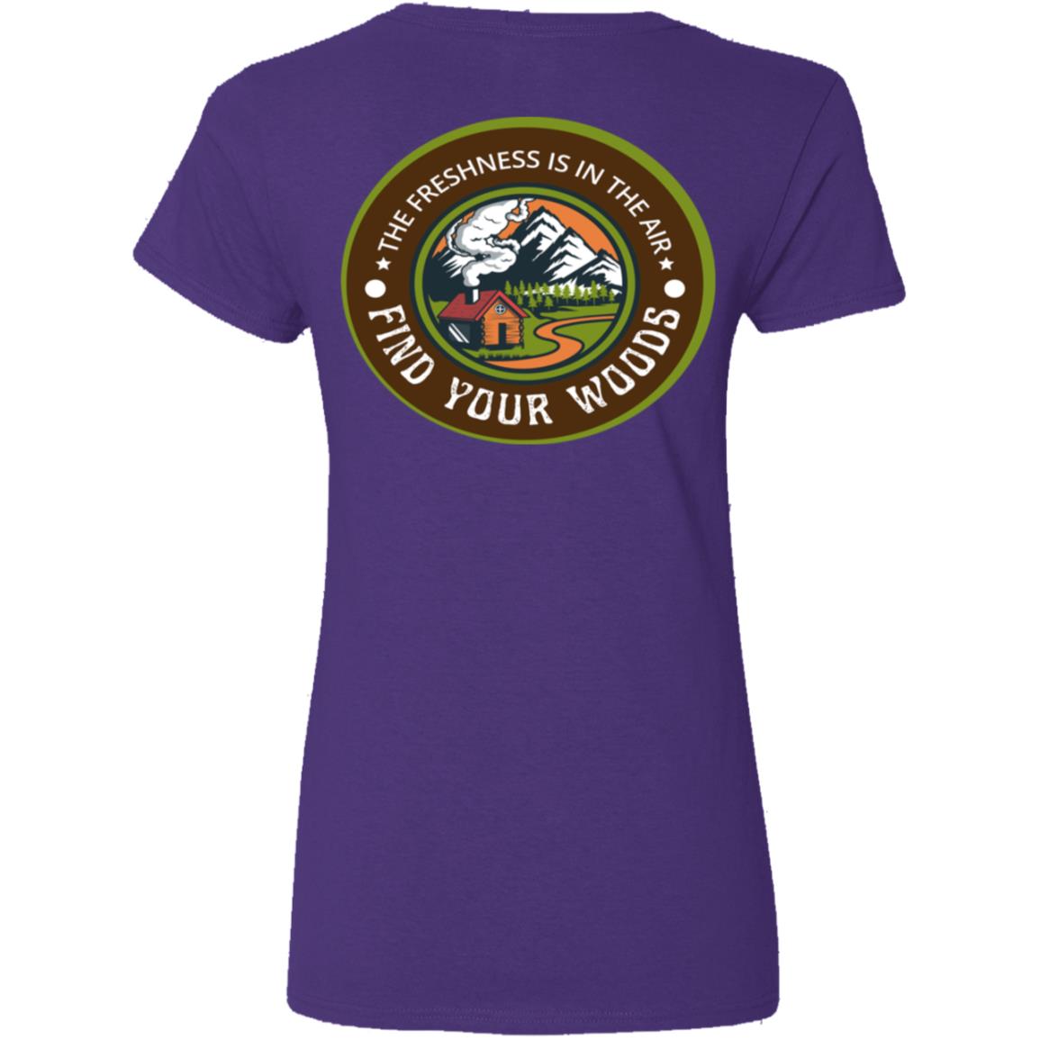 Find Your Woods Women's V-Neck T-shirt