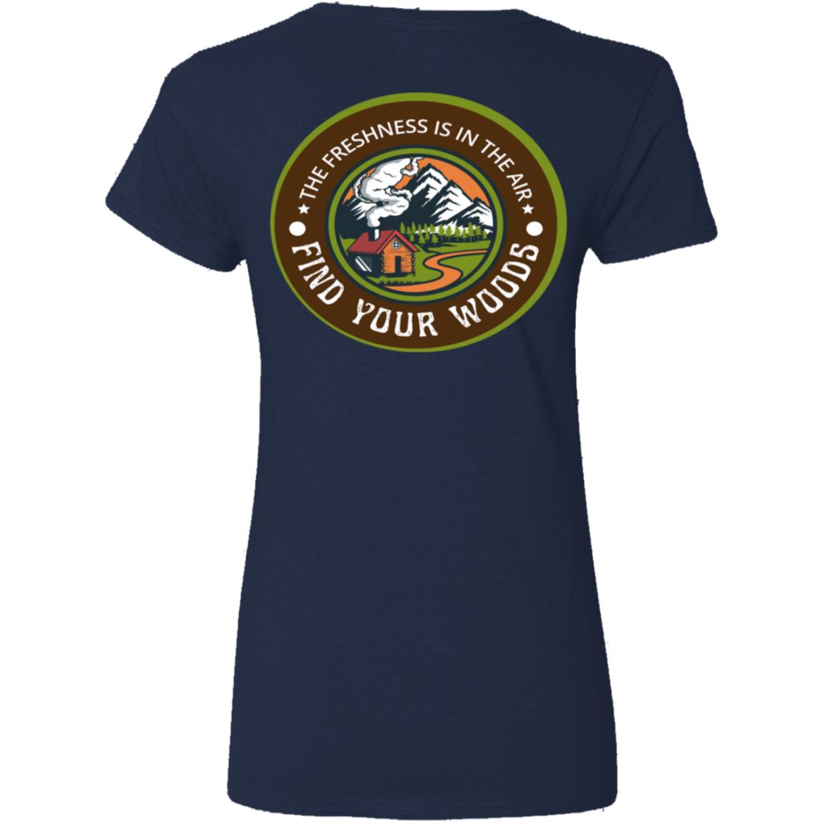 Find Your Woods Women's V-Neck T-shirt