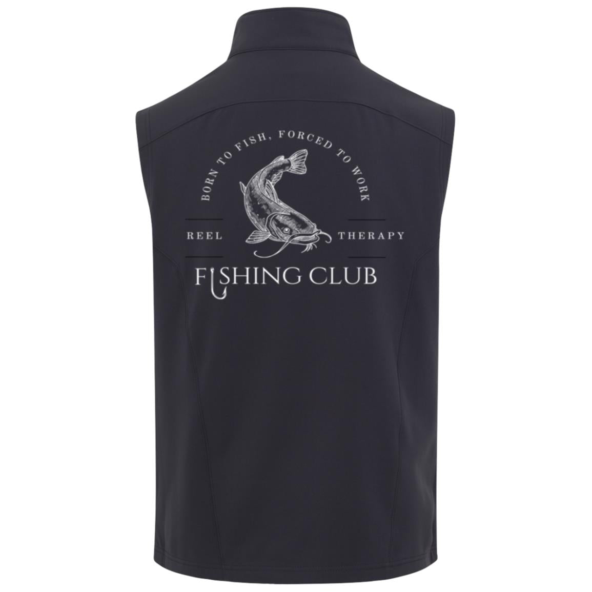 Born To Fish Men's Cruise Two-Layer Fleece Bonded Soft Shell Vest