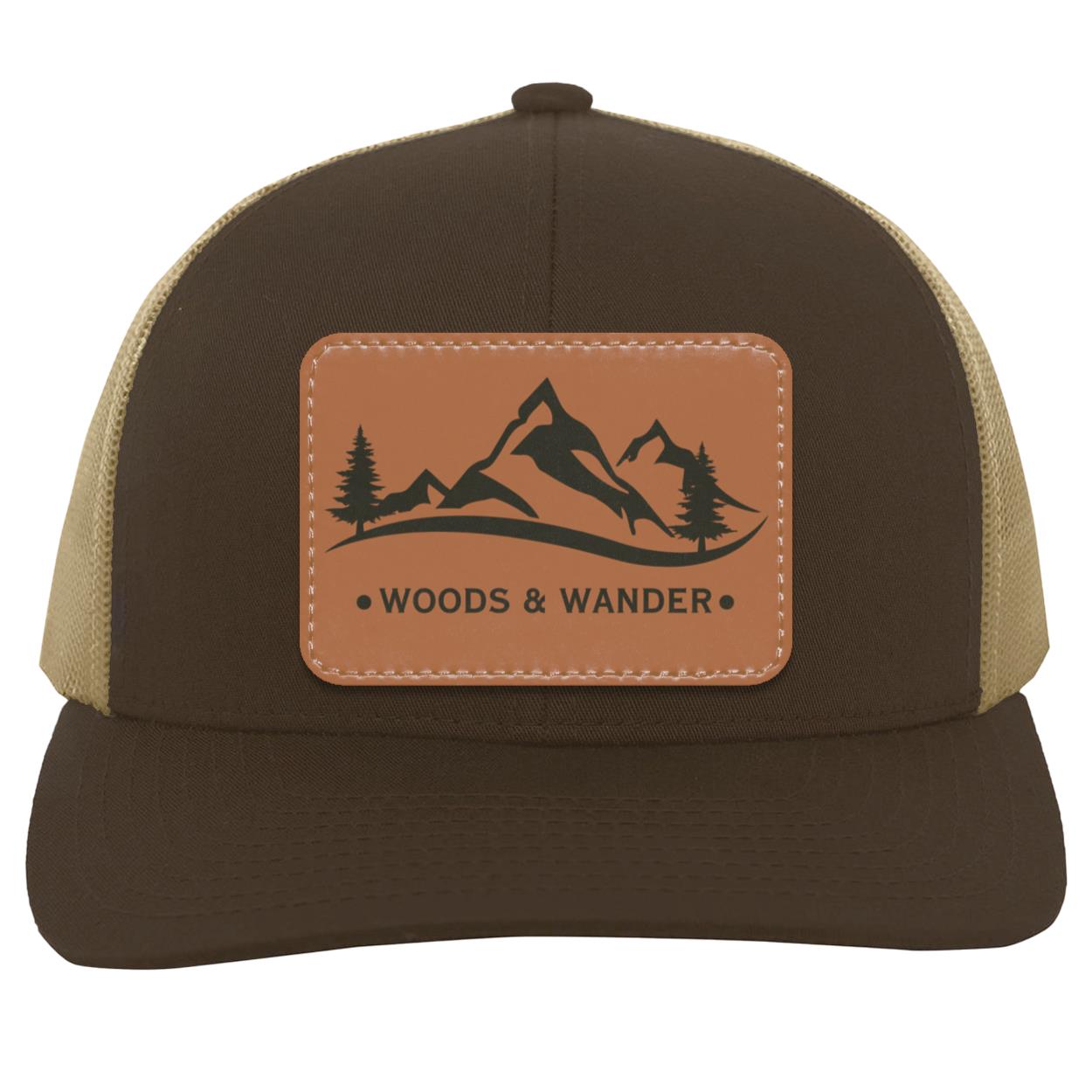 Trucker Snap Back Brown Logo