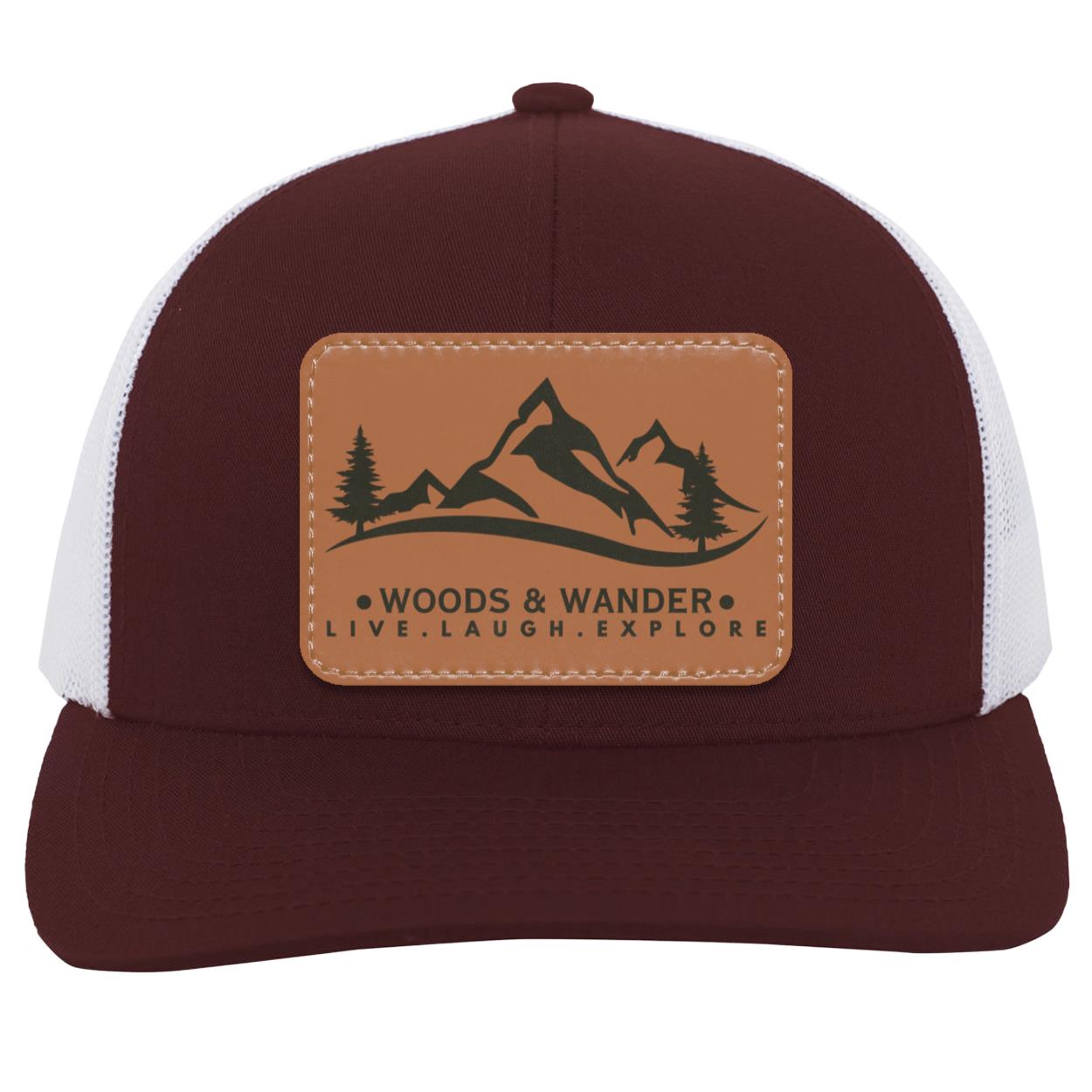 Brown logo Trucker Snap Back