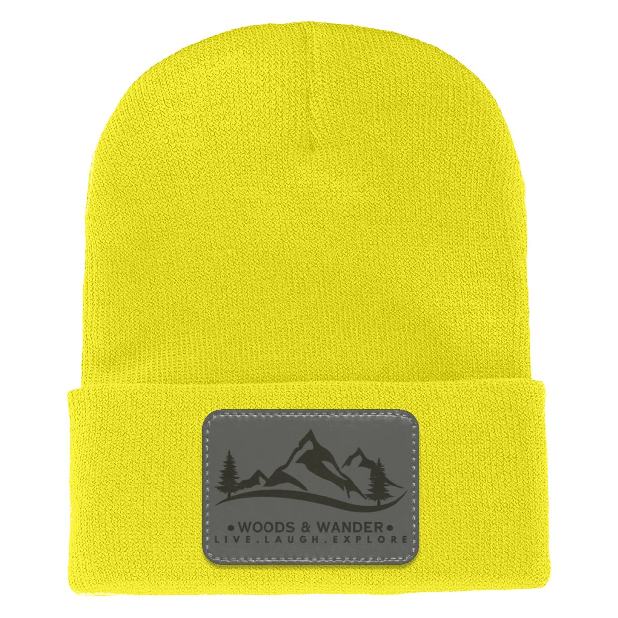 Grey Logo Adult Cuffed Knit Beanie