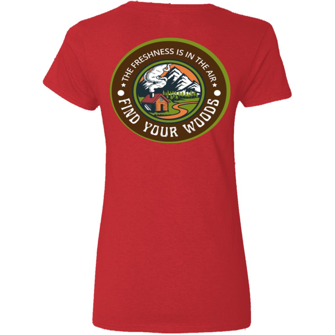 Find Your Woods Women's V-Neck T-shirt